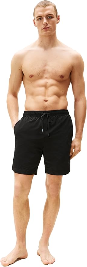 Плавательные шорты Tommy Hilfiger 7" with Drawstring Quick Dry, черный — фото 3