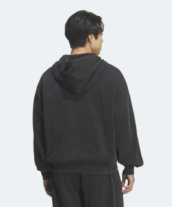 Худи на молнии Teamgeist, Adidas, черный — фото 4