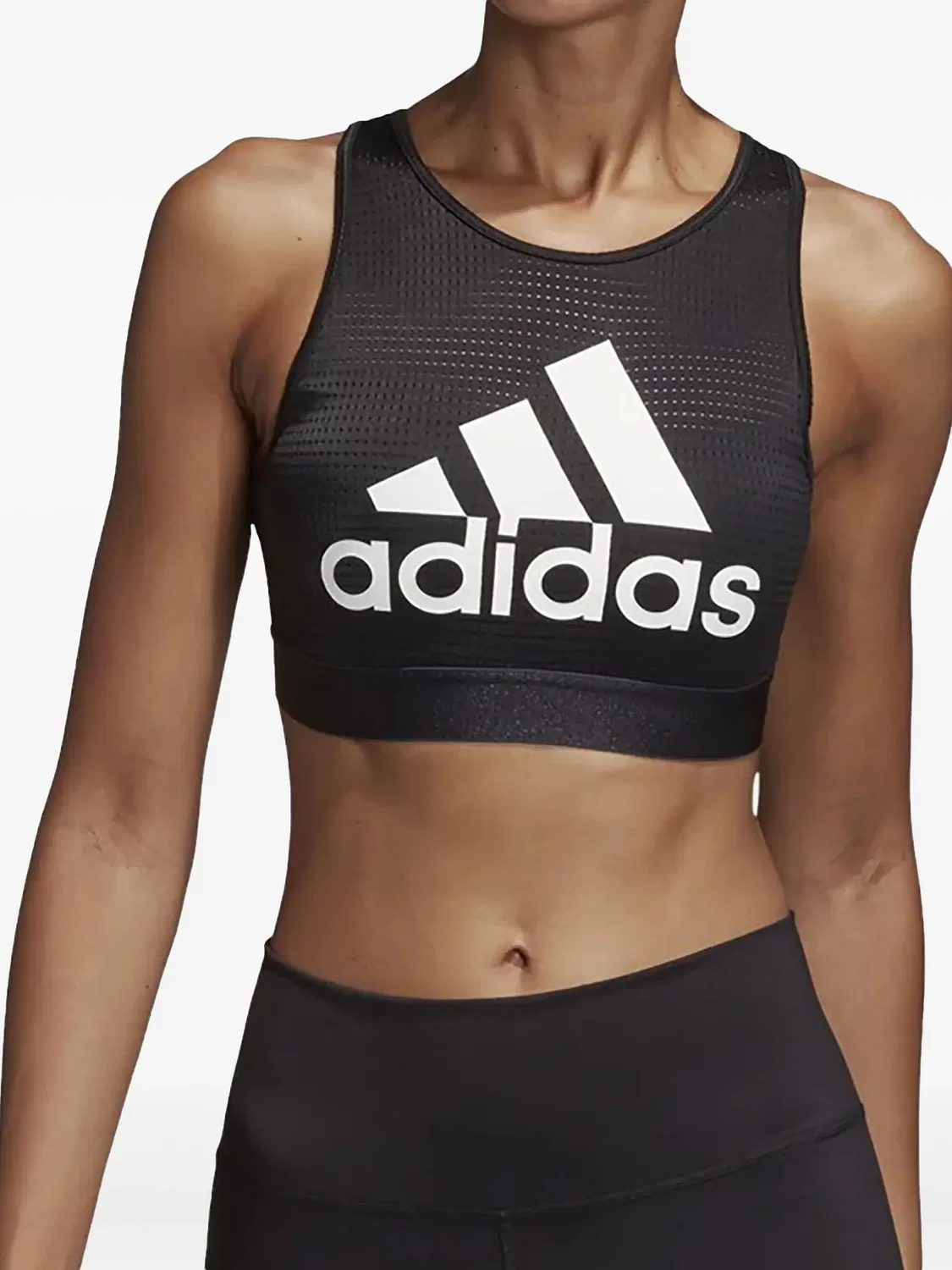 Спортивный бюстгальтер Stadium Halter 2.0 Black Adidas, черный