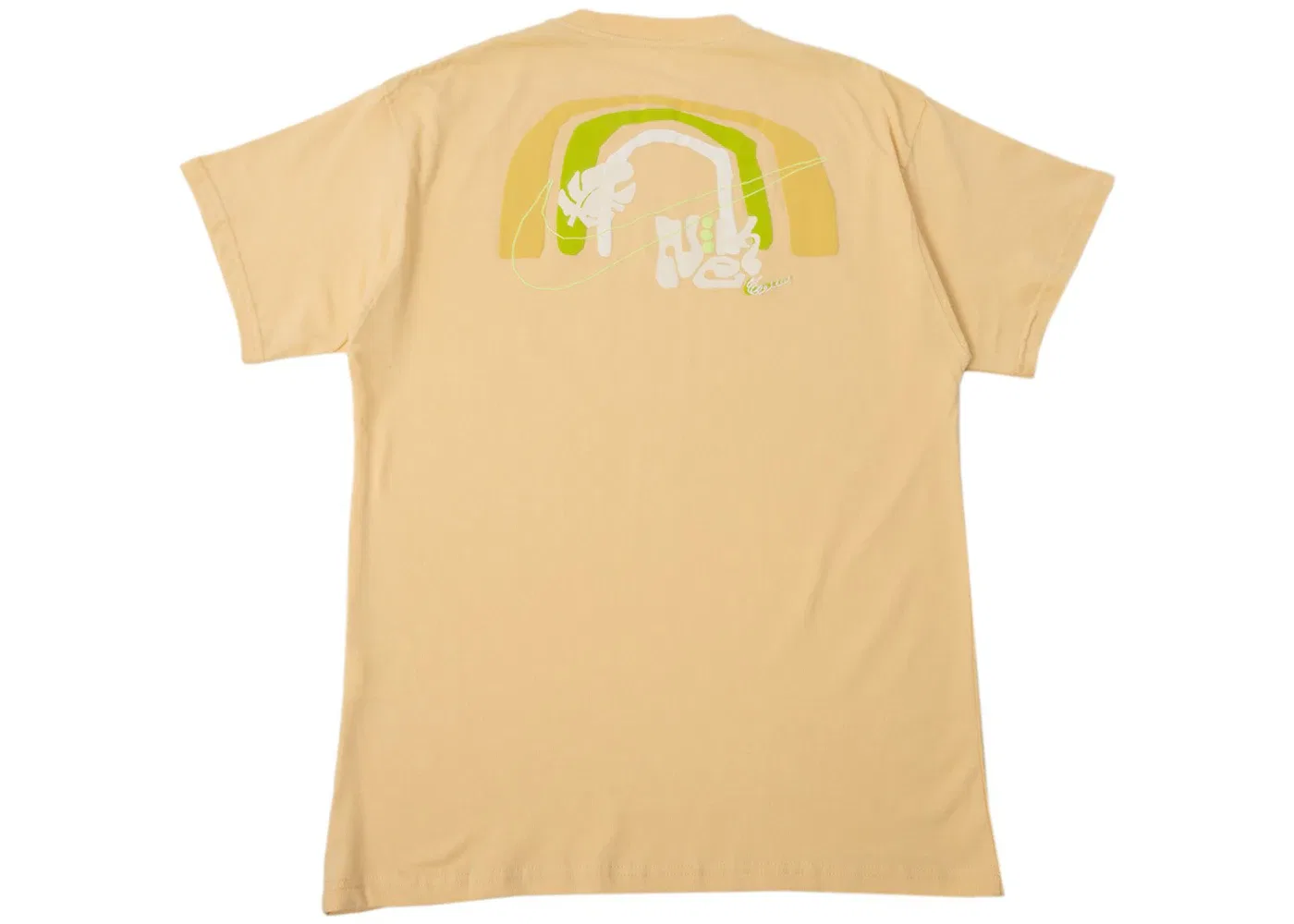 Мужская футболка хлопковая Nike Sportswear Max 90 T-shirt, Pale Vanilla/Atomic Green — фото 2