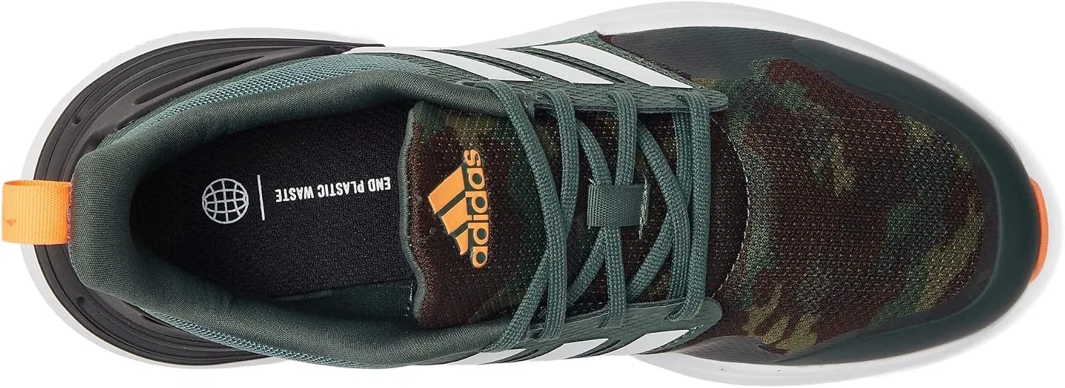 Детские кроссовки для девочек с эластичной шнуровкой Rapidasport Bounce, Green Oxide/White/Screaming Orange — фото 3