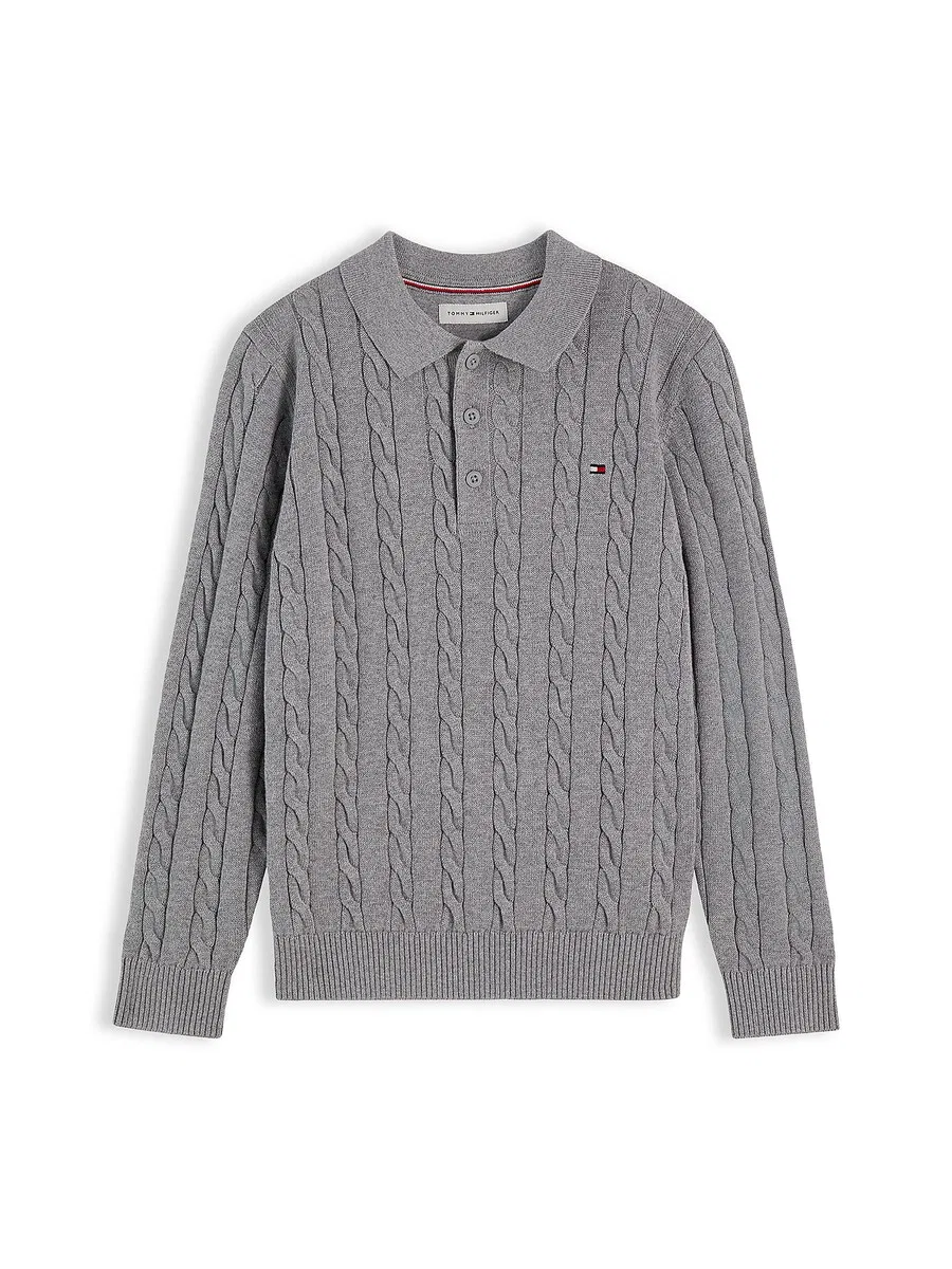 Свитер TOMMY HILFIGER серого цвета