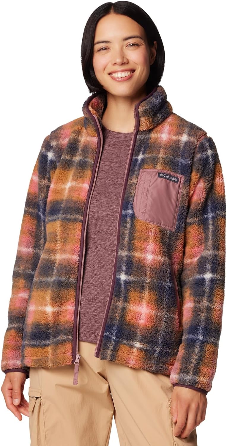 

Columbia женская куртка West Bend Print Full Zip II, Fig Omblur