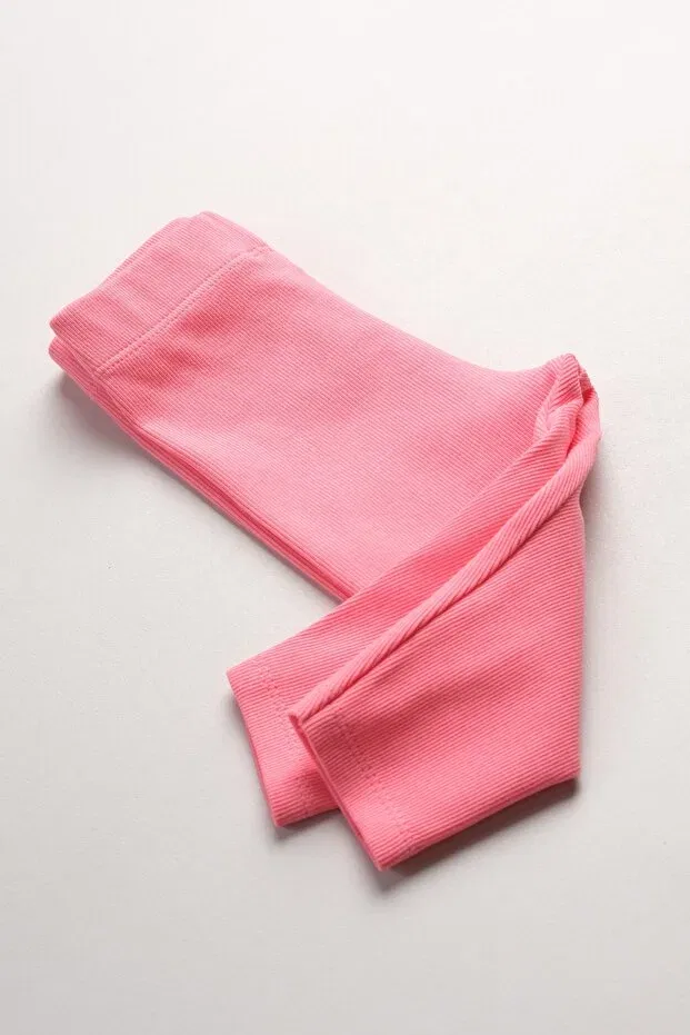 Детские леггинсы для девочек хлопковые Bondberro, Candy Pink — фото 3
