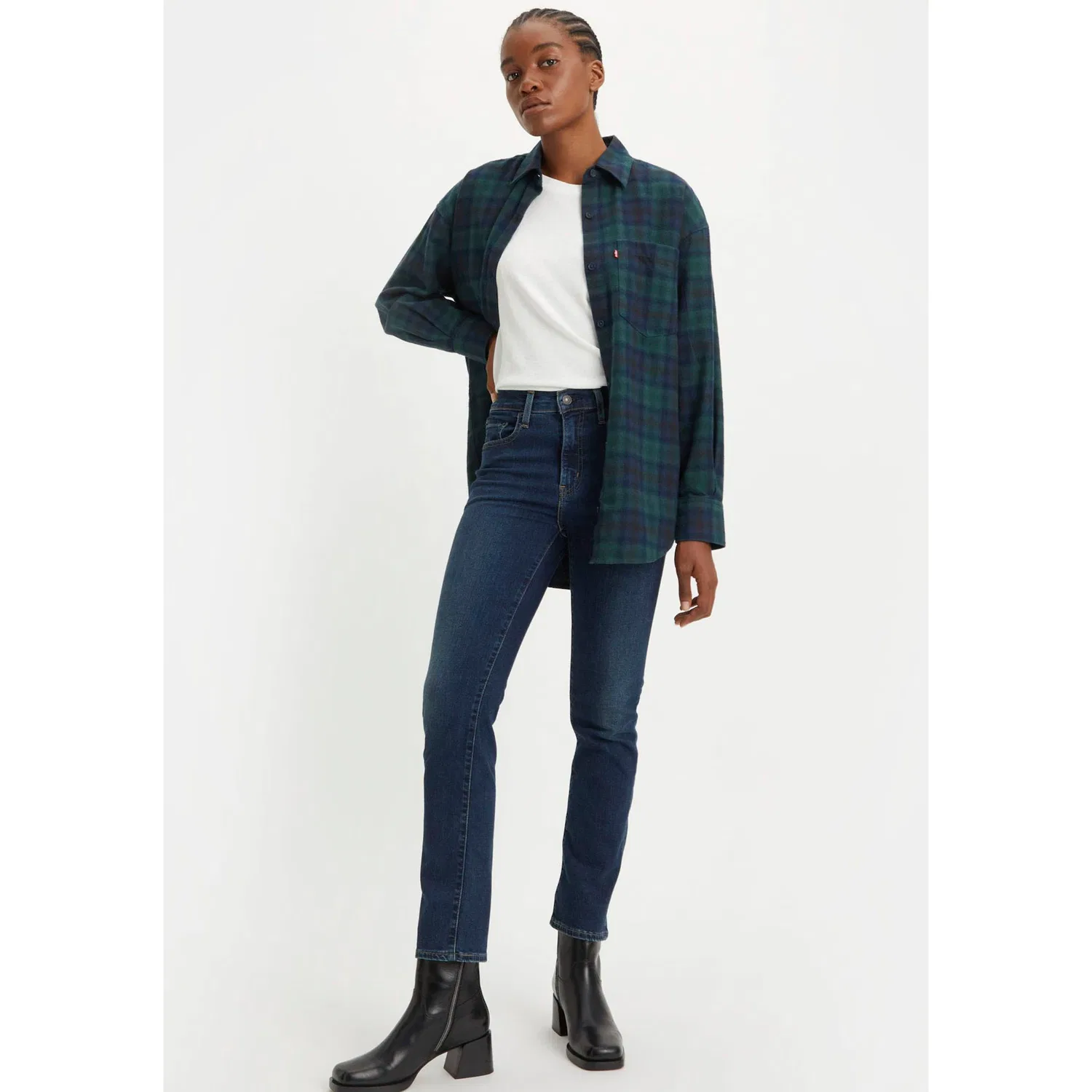 Женские джинсы с высокой посадкой Levi's, Indigo Rinsed