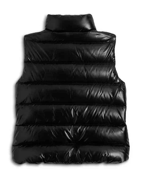 Детский жилет для мальчиков стеганый Tib Down Puffer Vest Moncler, черный — фото 2