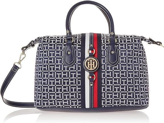 

Женская сумка через плечо Tommy Hilfiger Jaden Satchel, белый/темно-синий