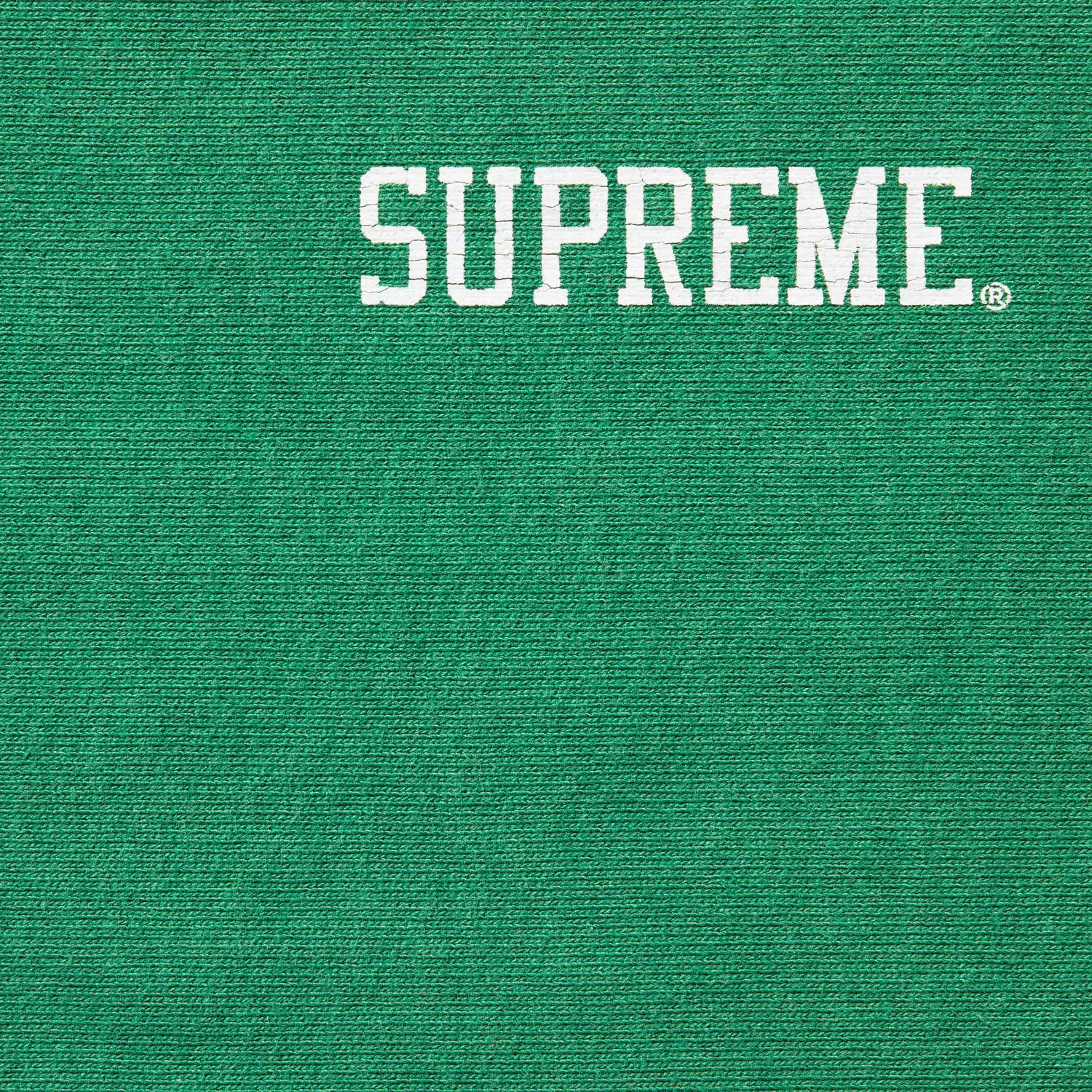 Свитшот Supreme Washed Crewneck, зеленый — фото 2