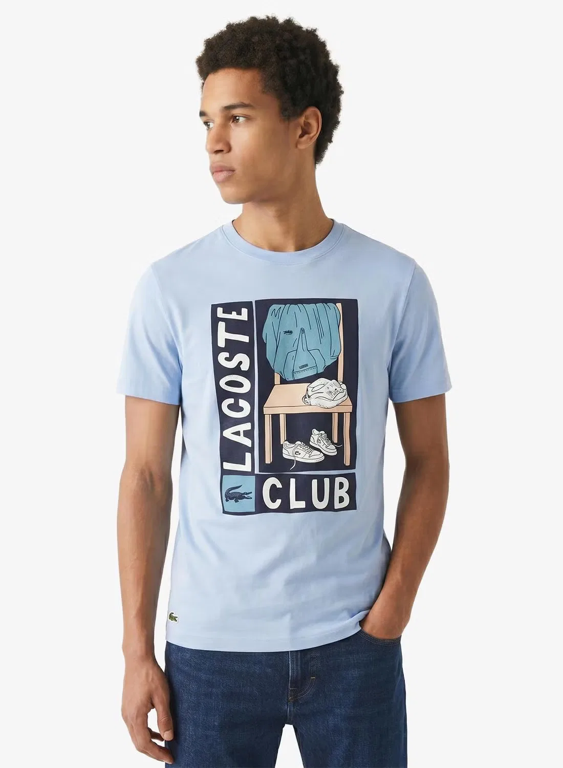 Футболка с высоким воротом Lacoste, афилла