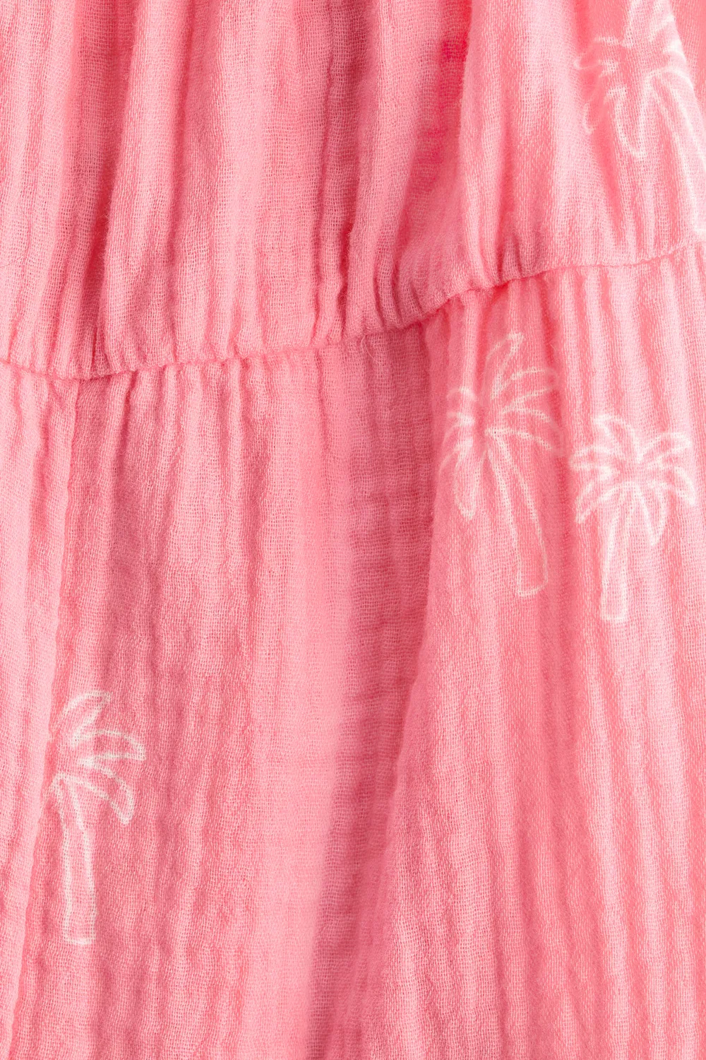 Комбинезон из хлопчатобумажной муслиновой ткани H&M, Rosa/Palmen — фото 2