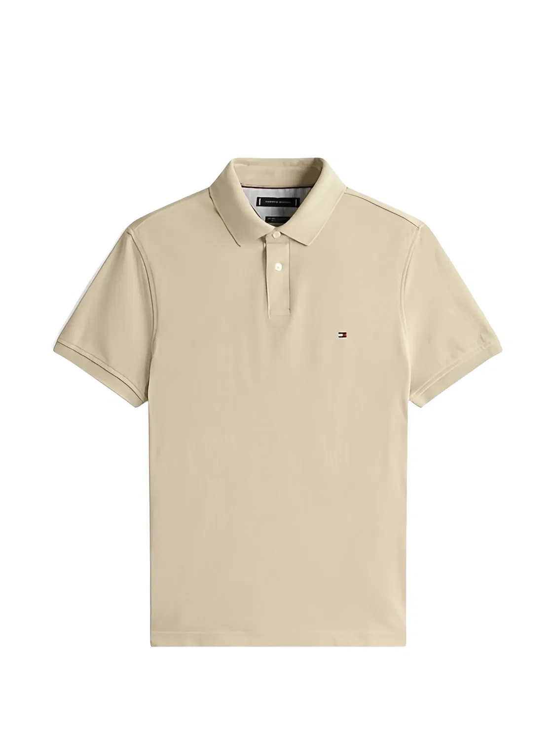 Поло 1985 бежевое хлопковое Tommy Hilfiger, нейтральные