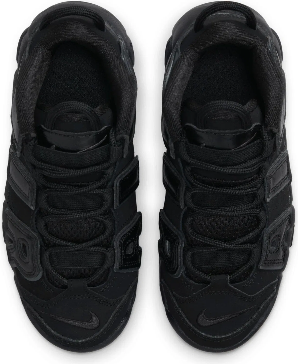 Детские кроссовки для мальчиков с закрытым носком Air More Uptempo NIKE, Anthracite Black — фото 3