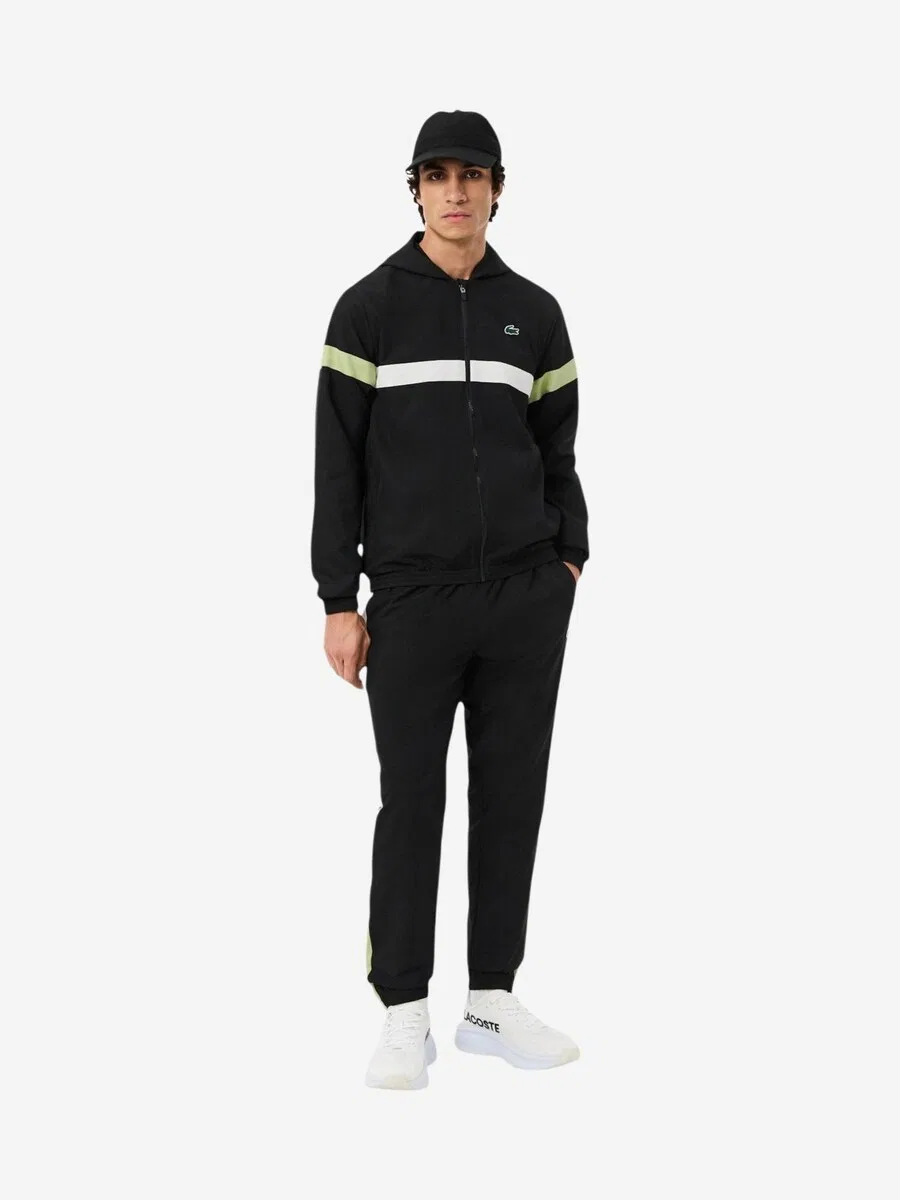 Спортивные брюки LACOSTE Regular, черные — фото 4