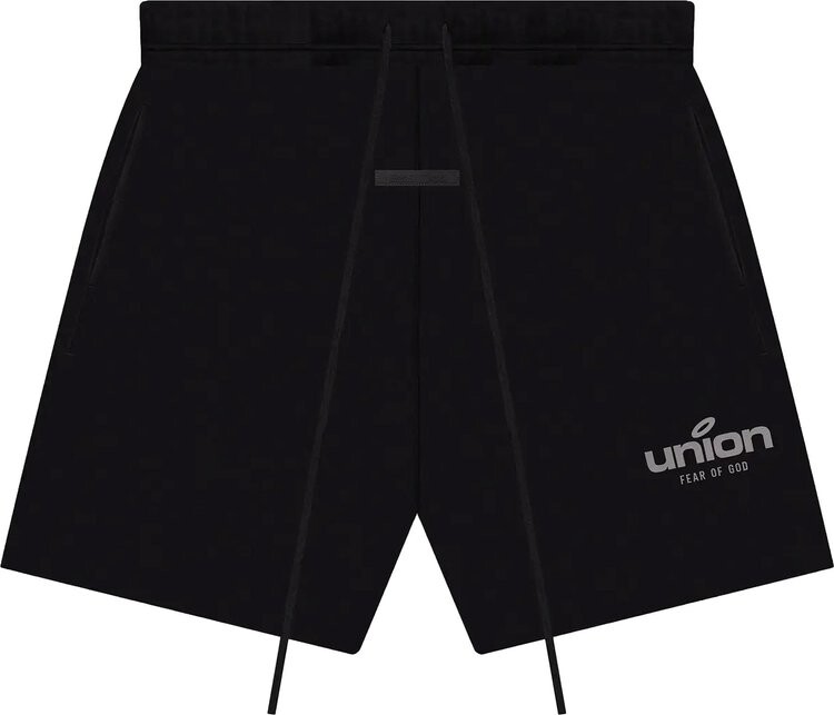 Шорты Fear of God Essentials x Union Vintage Short 'Vintage Black', черный — фото 2