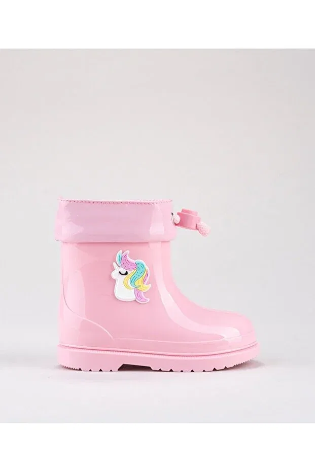 Детские ботинки для девочек с принтом Bimbi Unicornio Boots Igor, 010-Rosa
