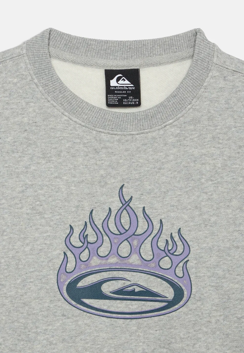 Графический принт - толстовка Quiksilver, Light Grey Heather — фото 4