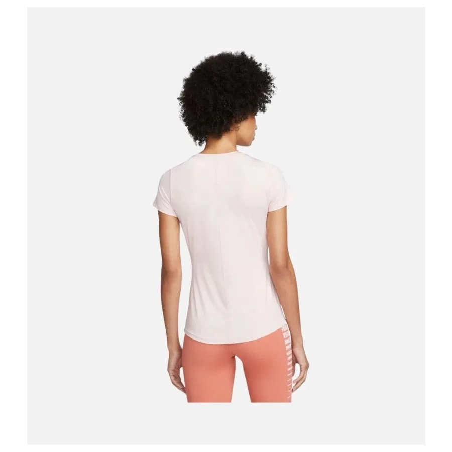 Женская футболка с коротким рукавом Nike Dri-Fit One Slim-Fit, Пудровый — фото 3