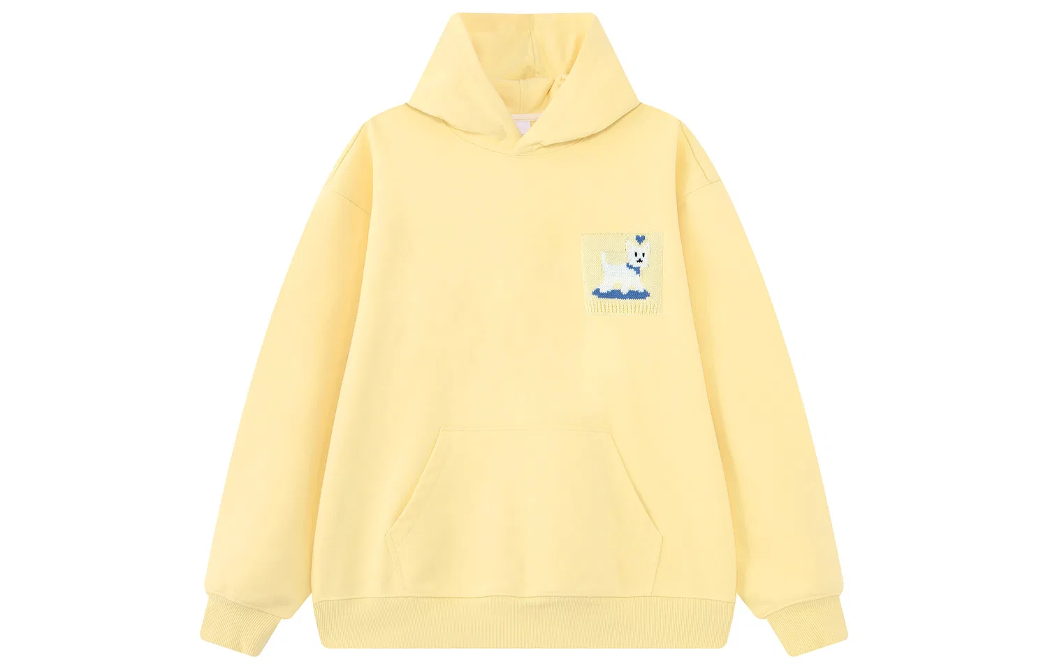 Детское худи с капюшоном, неотделяемым, средней посадки F426, Yellow