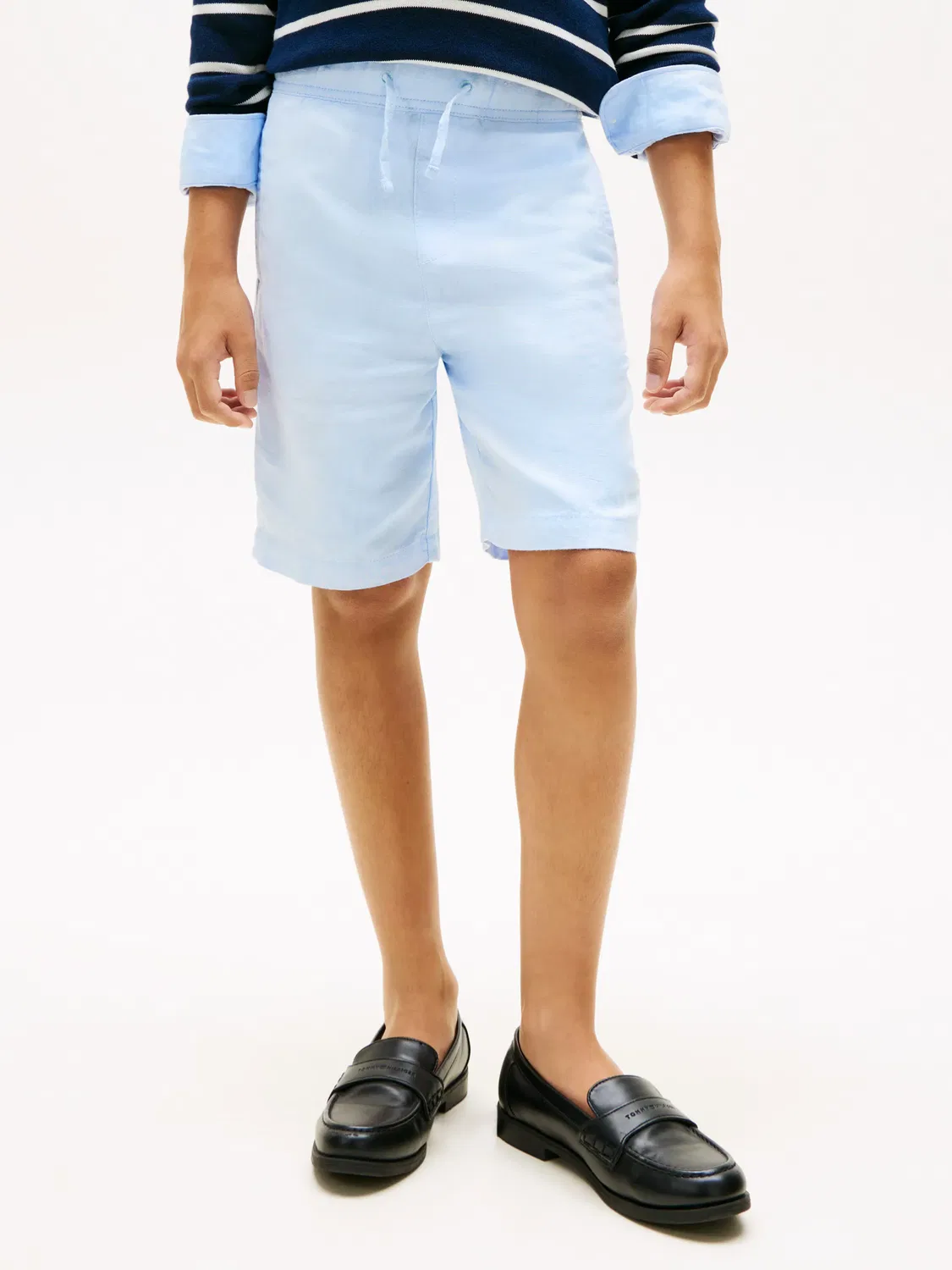 Детские шорты для мальчиков льняные Tommy Hilfiger, Azul — фото 2