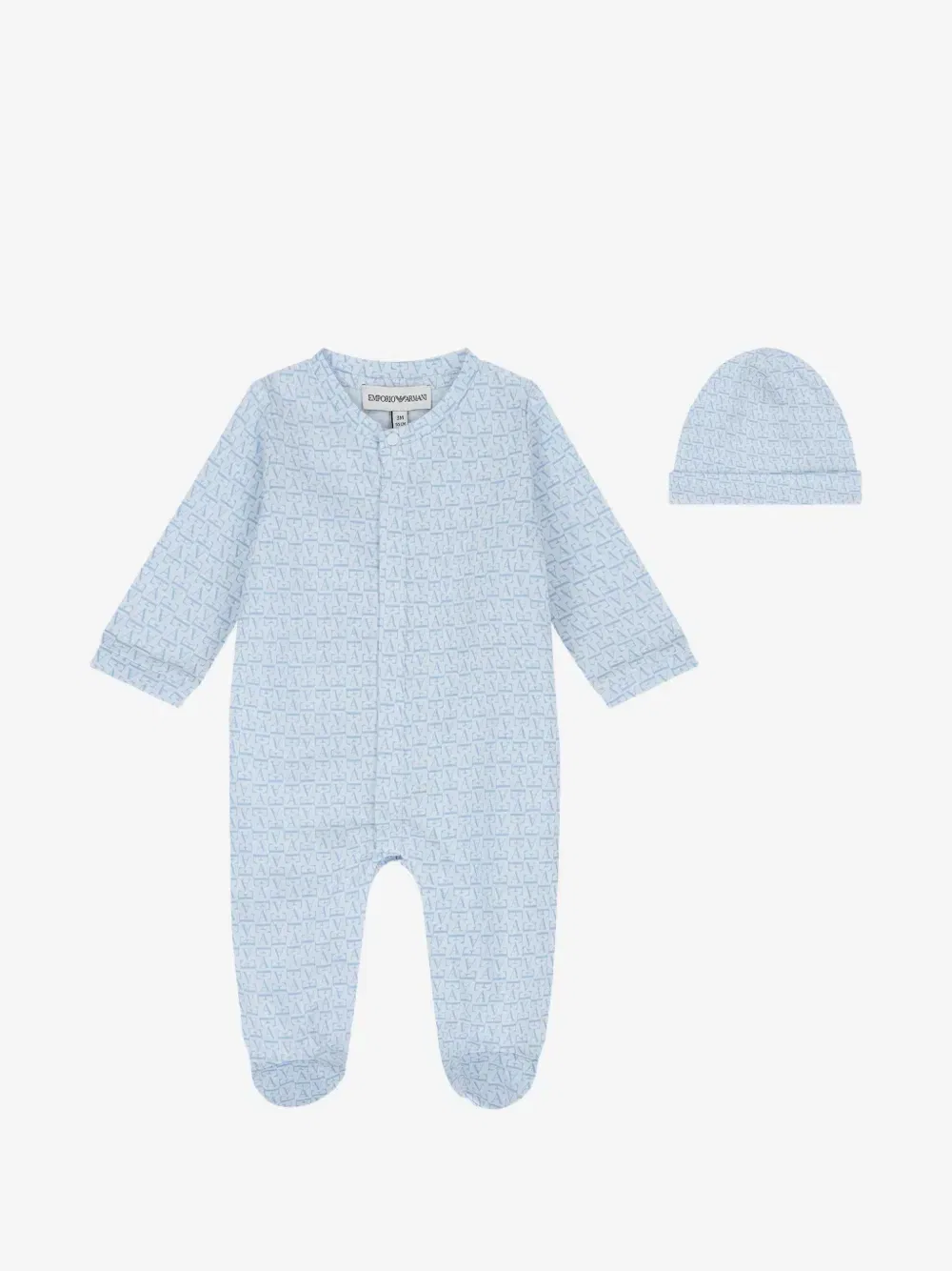 Комбинезон с логотипом Emporio Armani Kids, синий