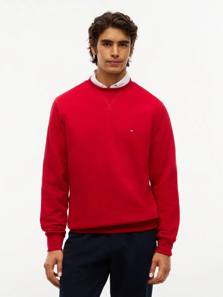 Толстовка TOMMY HILFIGER 'ESS SEASONAL' красного цвета — фото 2