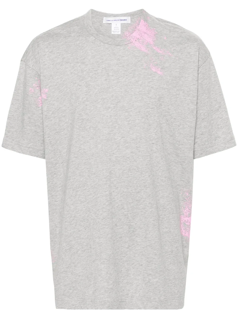 

Футболка с эффектом разбрызганной краски Comme Des Garçons Shirt, серый
