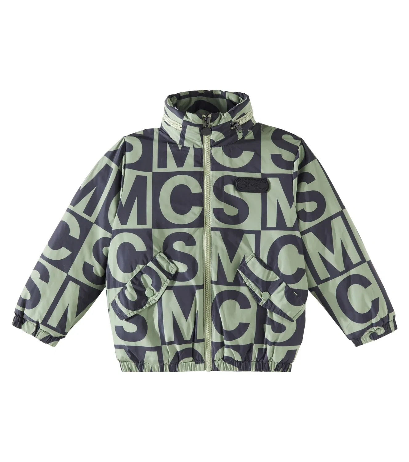Легкая куртка с принтом Stella Mccartney Kids, зеленый