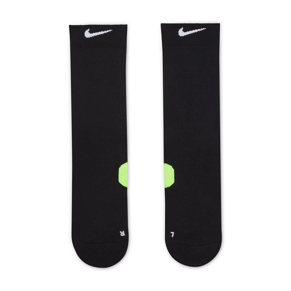 Мужские беговые носки средней высоты Nike, Black/Smoke Grey/White — фото 4