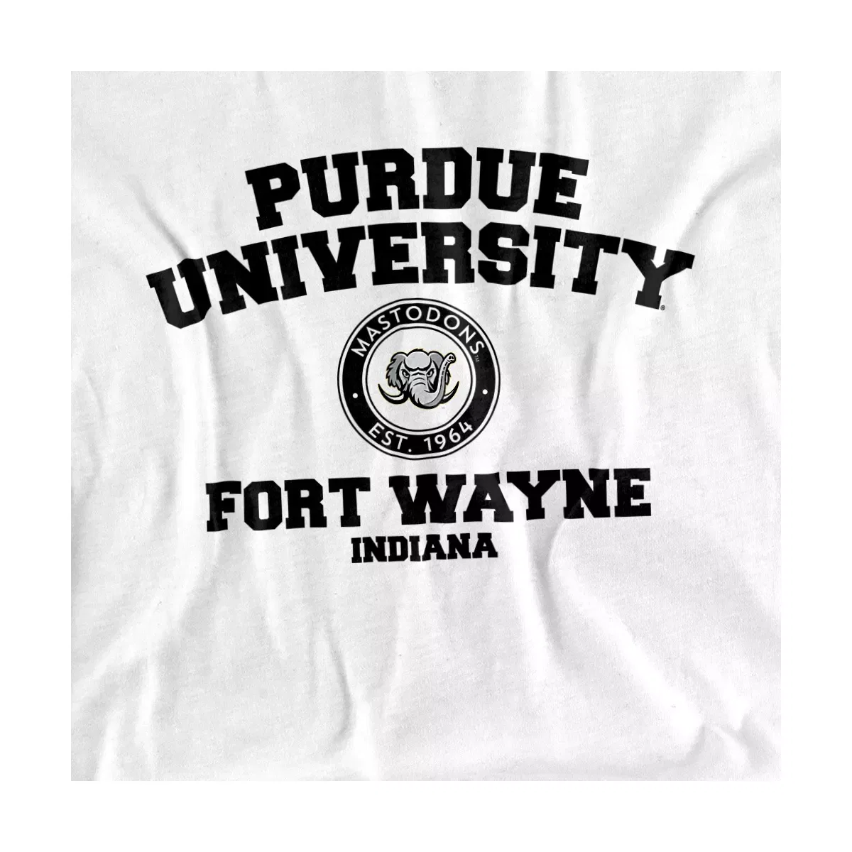 Детский боди-комбинезон с коротким рукавом Purdue University Fort Wayne Circle Logo NCAA, White — фото 2