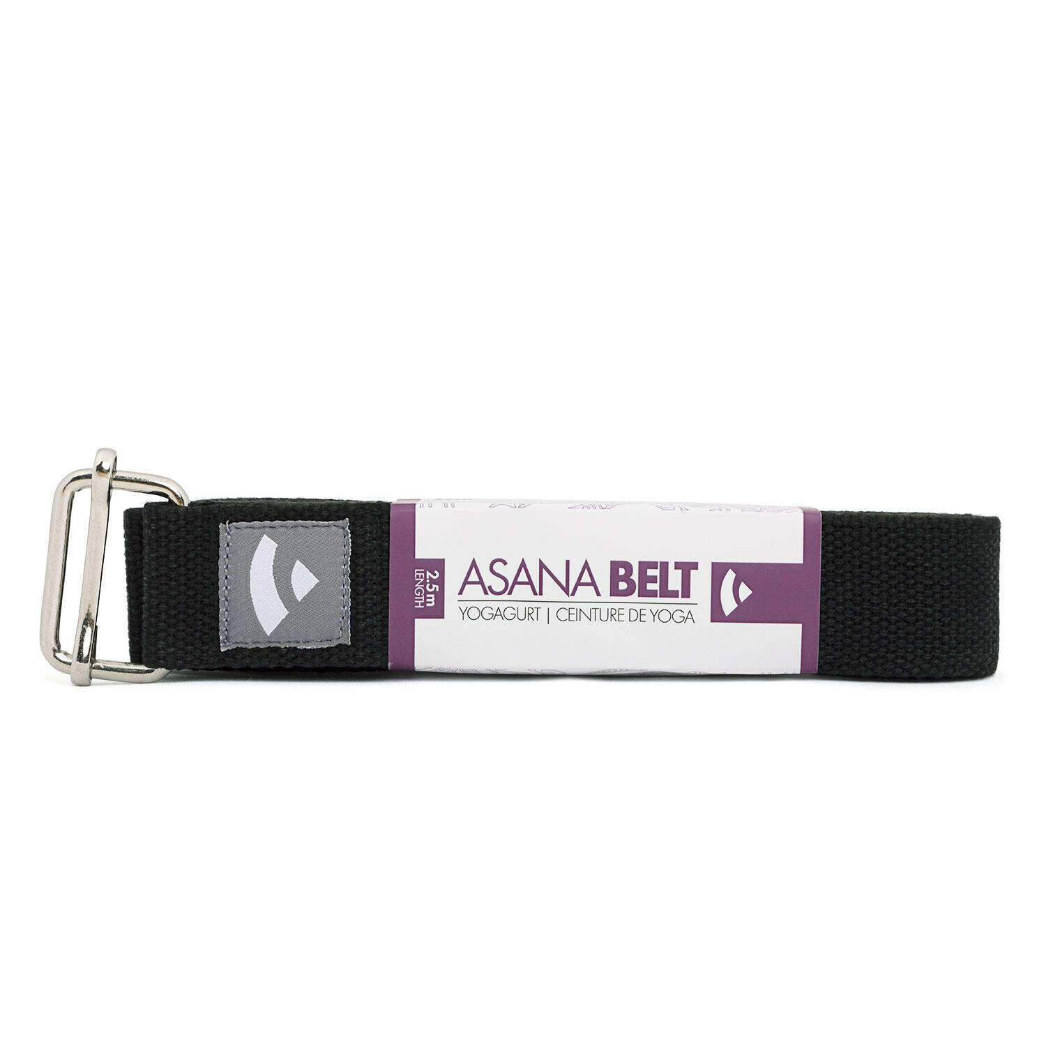 

Ремешок для йоги Asana Belt, скользящая пряжка, хлопок, черный BODHI