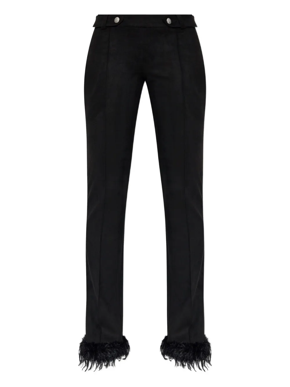 

Брюки с отделкой перьями Misbhv, черный