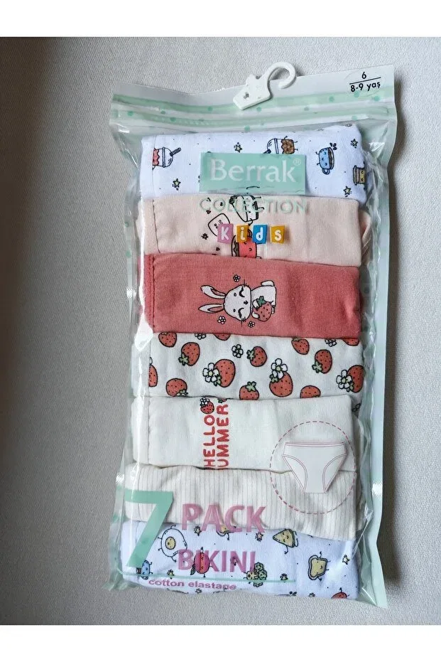 Детские трусы для девочек хлопковые 7-Pack of children's underwear Berrak, Multicolor