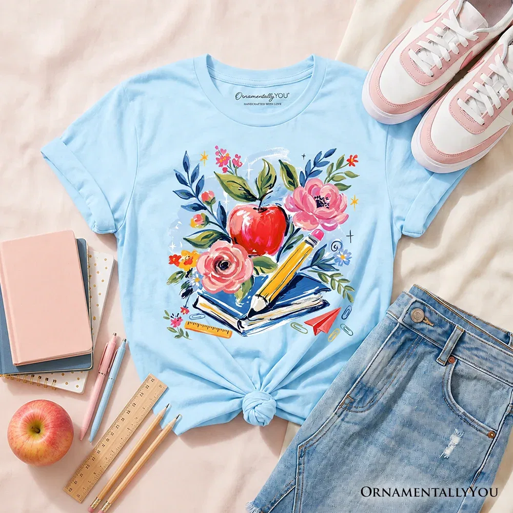 Детская футболка для мальчиков с принтом Watercolor Floral OrnamentallyYou, White — фото 2