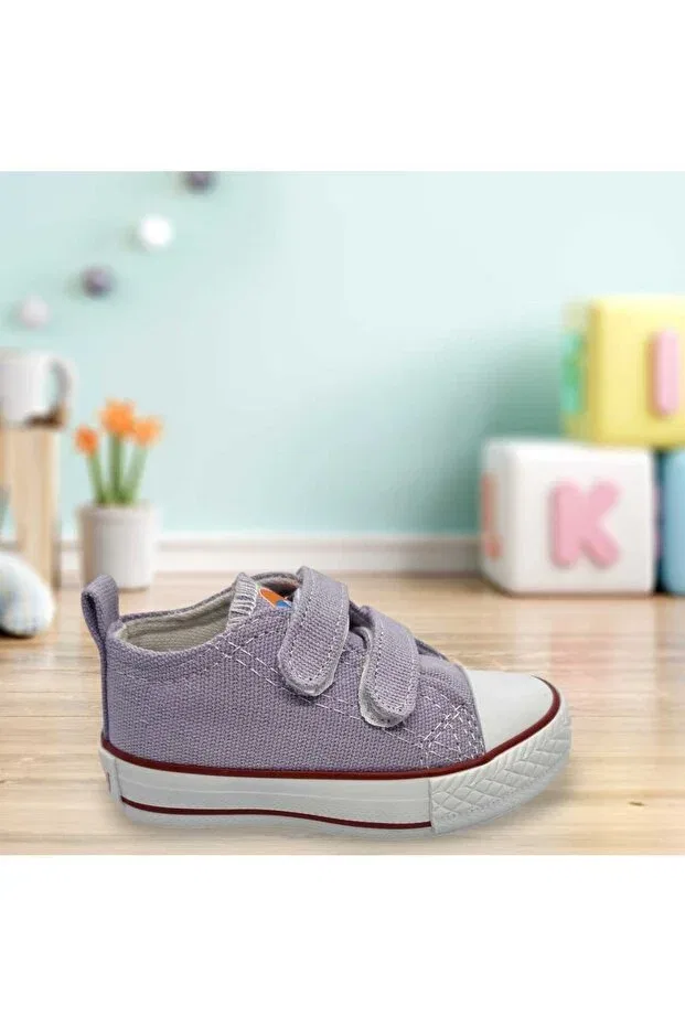 Детские ботинки для девочек текстильные Momykids, Lila — фото 4
