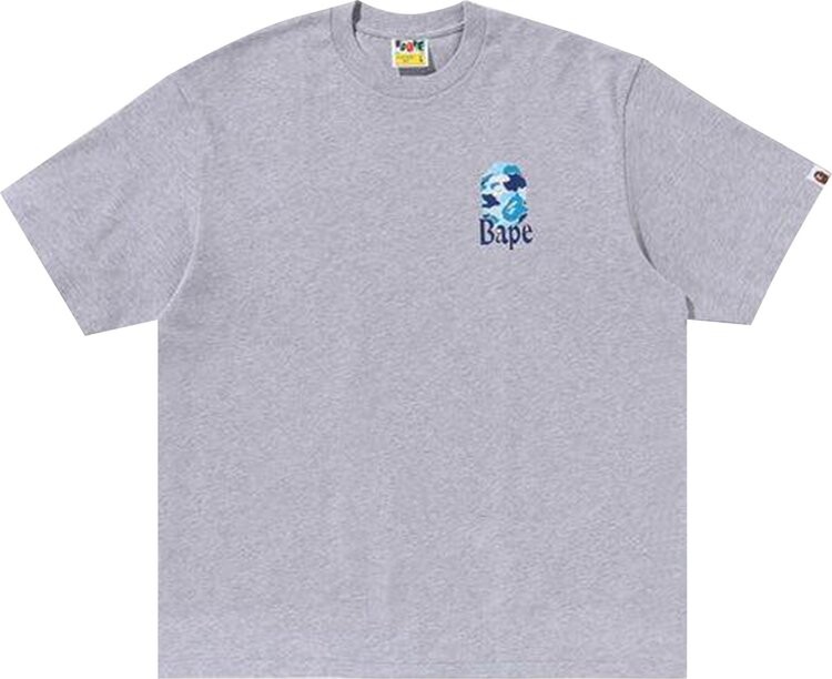 

Футболка BAPE Flora Ape Head Relaxed Fit 'Grey', серый