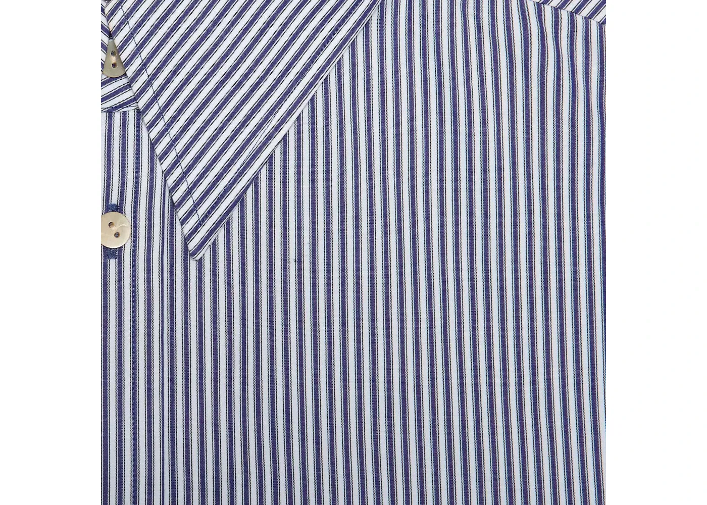 Мужская рубашка с полосками из хлопка Gucci, Blue/White — фото 2