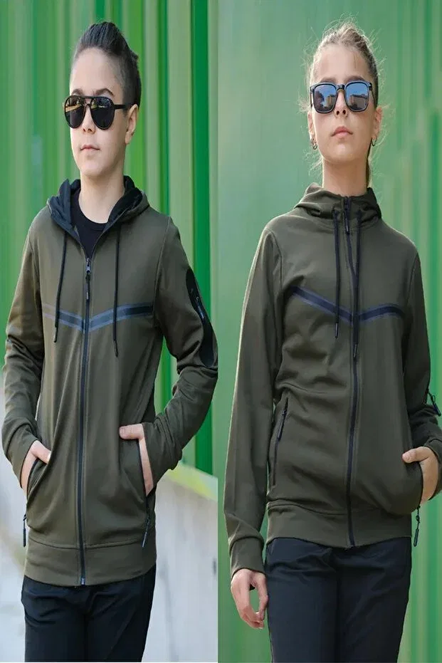 Детский спортивный костюм с капюшоном Pina Kids, Khaki