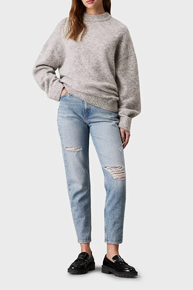 Женские джинсы скинни с высокой талией Calvin Klein, Light Blue — фото 2