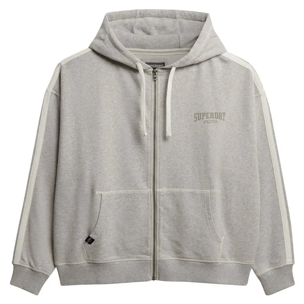 Женский свитшот с капюшоном Athletic Essentials Superdry, Grey — фото 3
