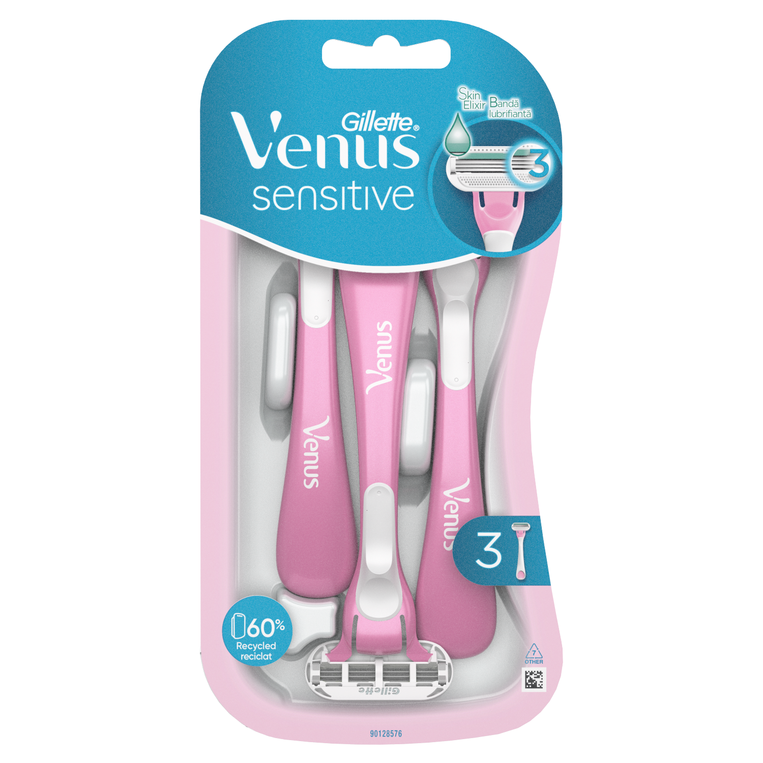 Gillette Venus Sensitive женские бритвы, 3 шт/1 упаковка - фото