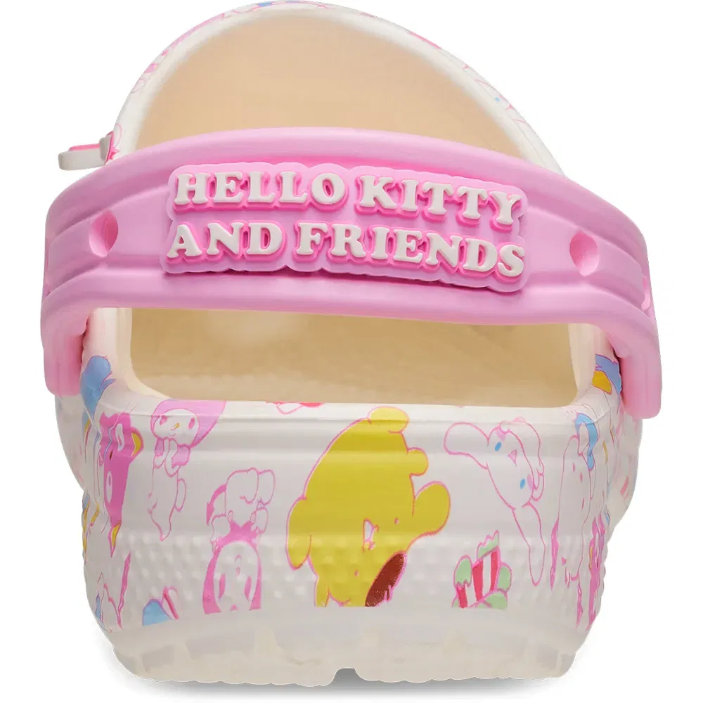 Классические сабо Crocs Hello Kitty пастельных тонов, белый — фото 4