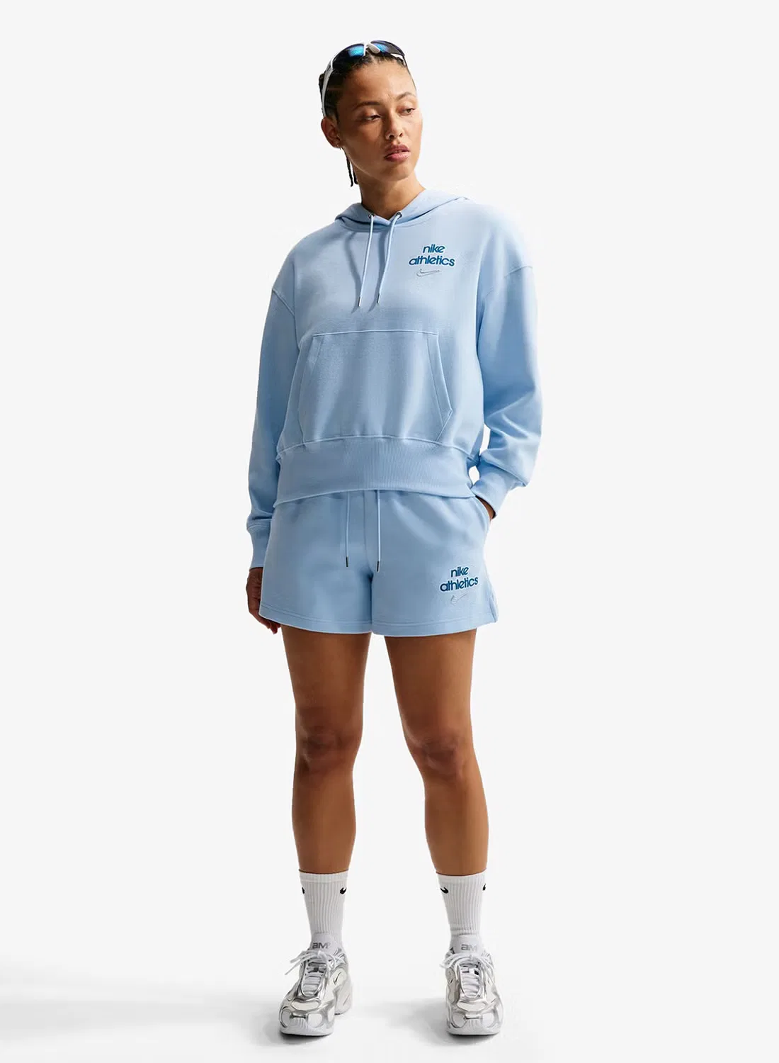 Шорты из флиса boyfriend Nike, синий