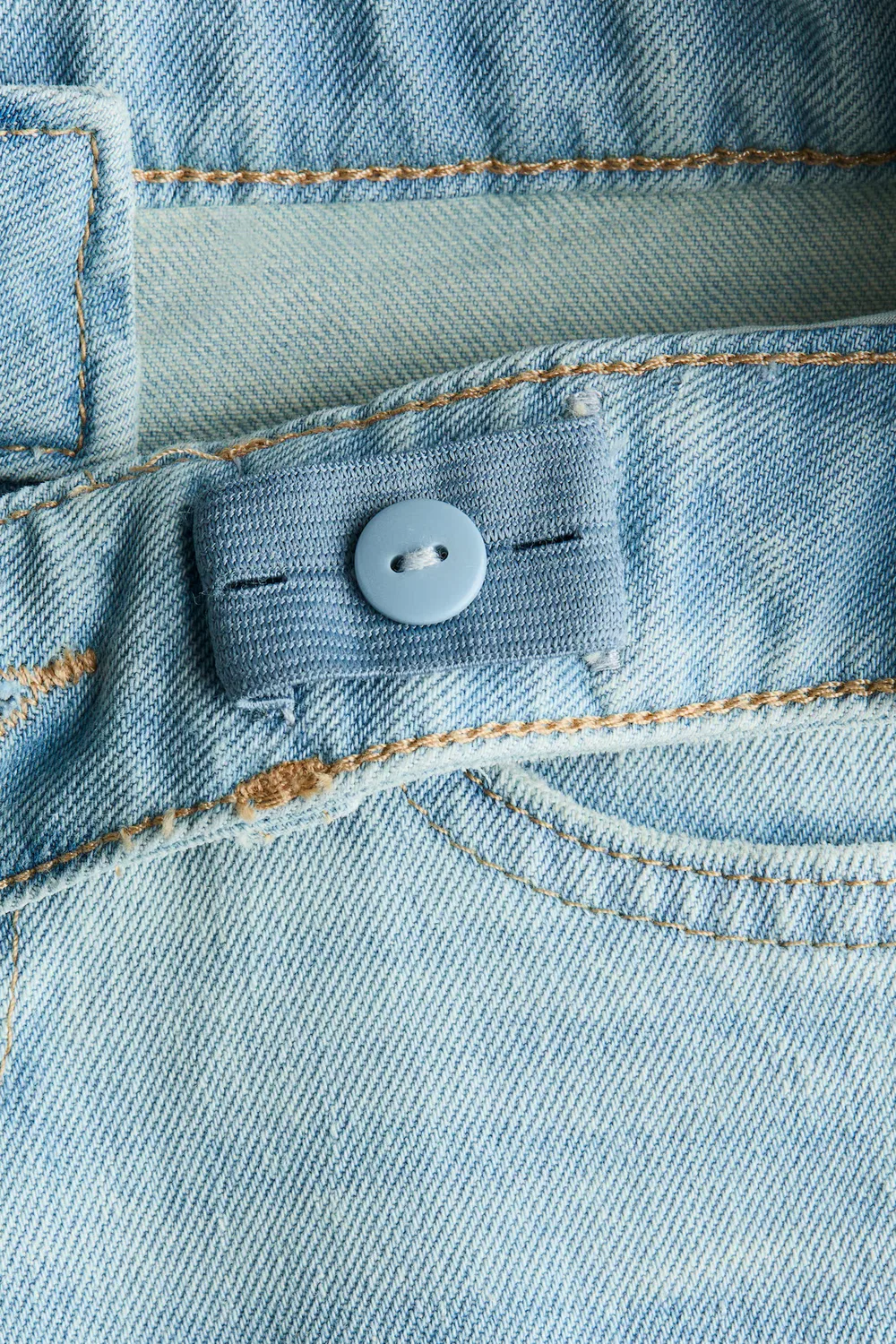 Широкие джинсы с низкой посадкой H&M, Helles Denimblau — фото 2