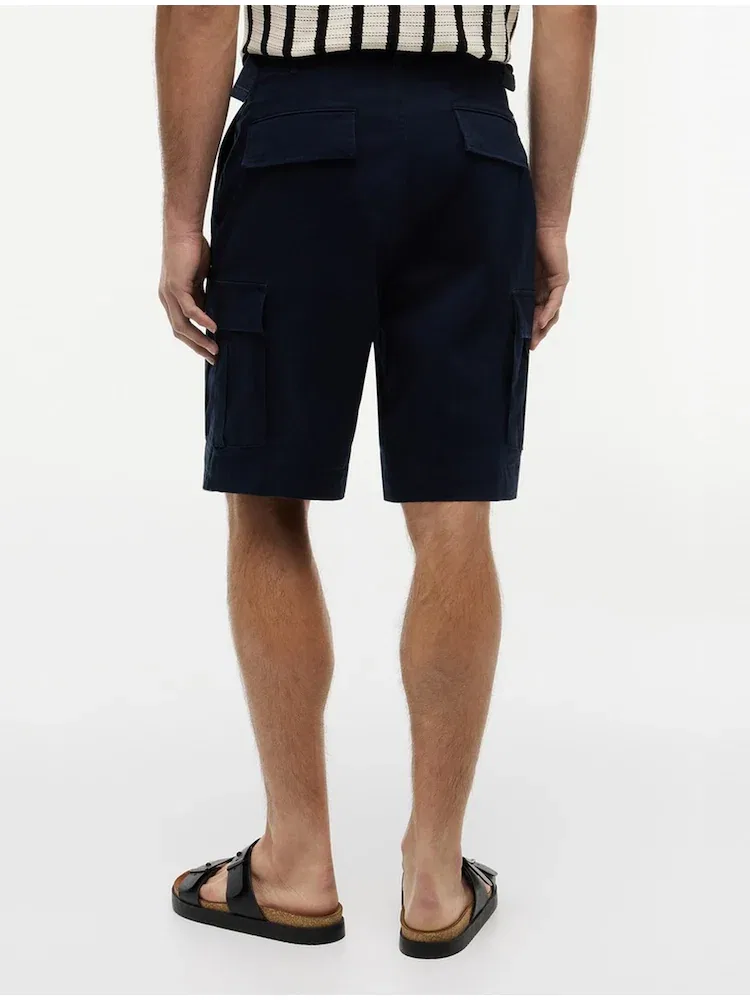 Шорты карго из твила TOMMY HILFIGER, Navy — фото 2