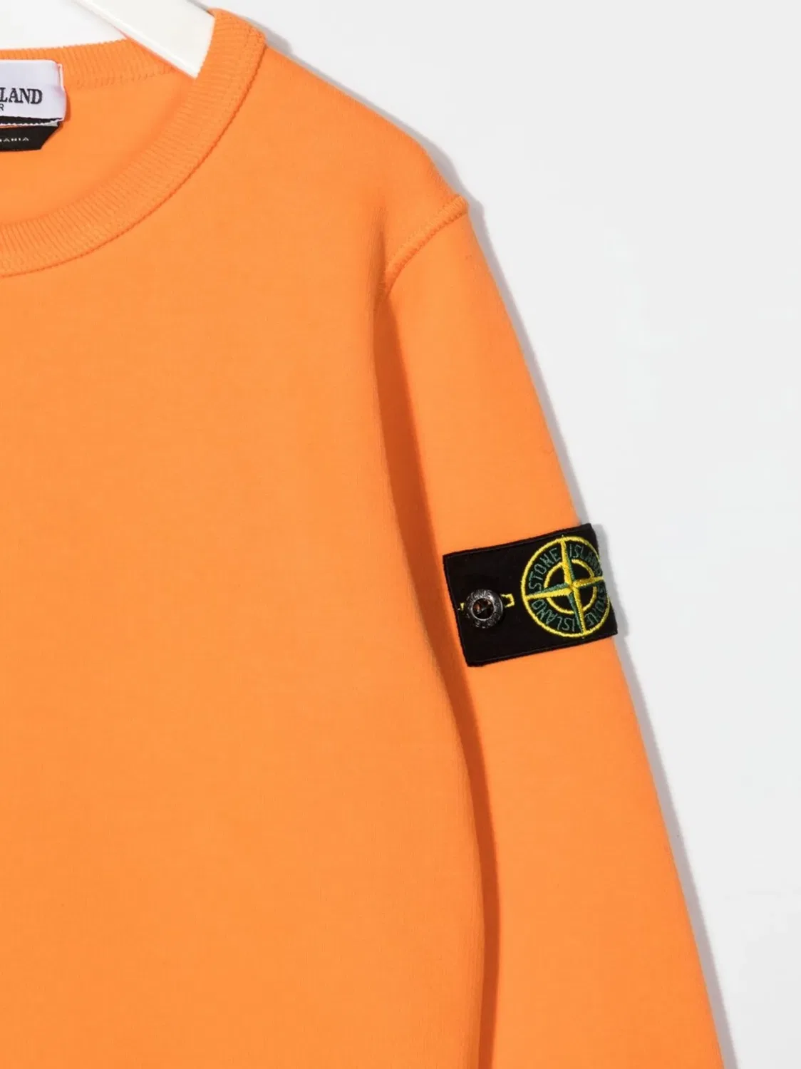 Худи с логотипом на груди Stone Island, оранжевый — фото 2