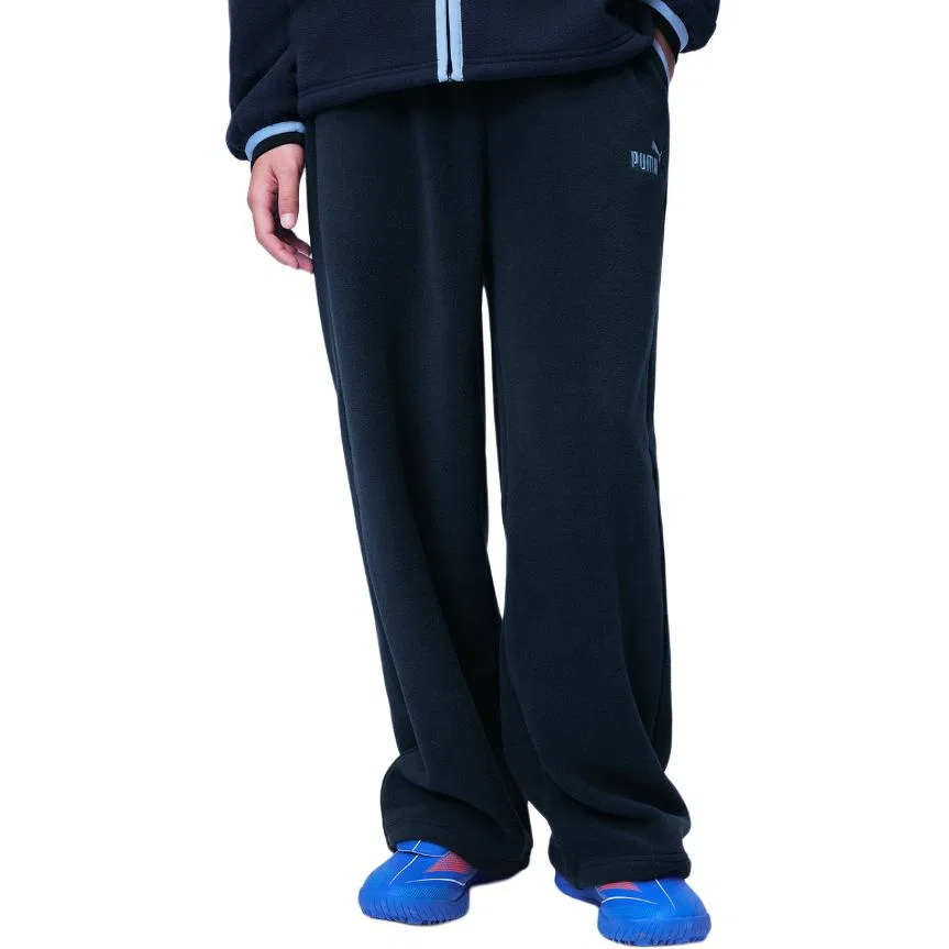 Детские спортивные штаны из трикотажа PUMA, Цвет Dark Blue