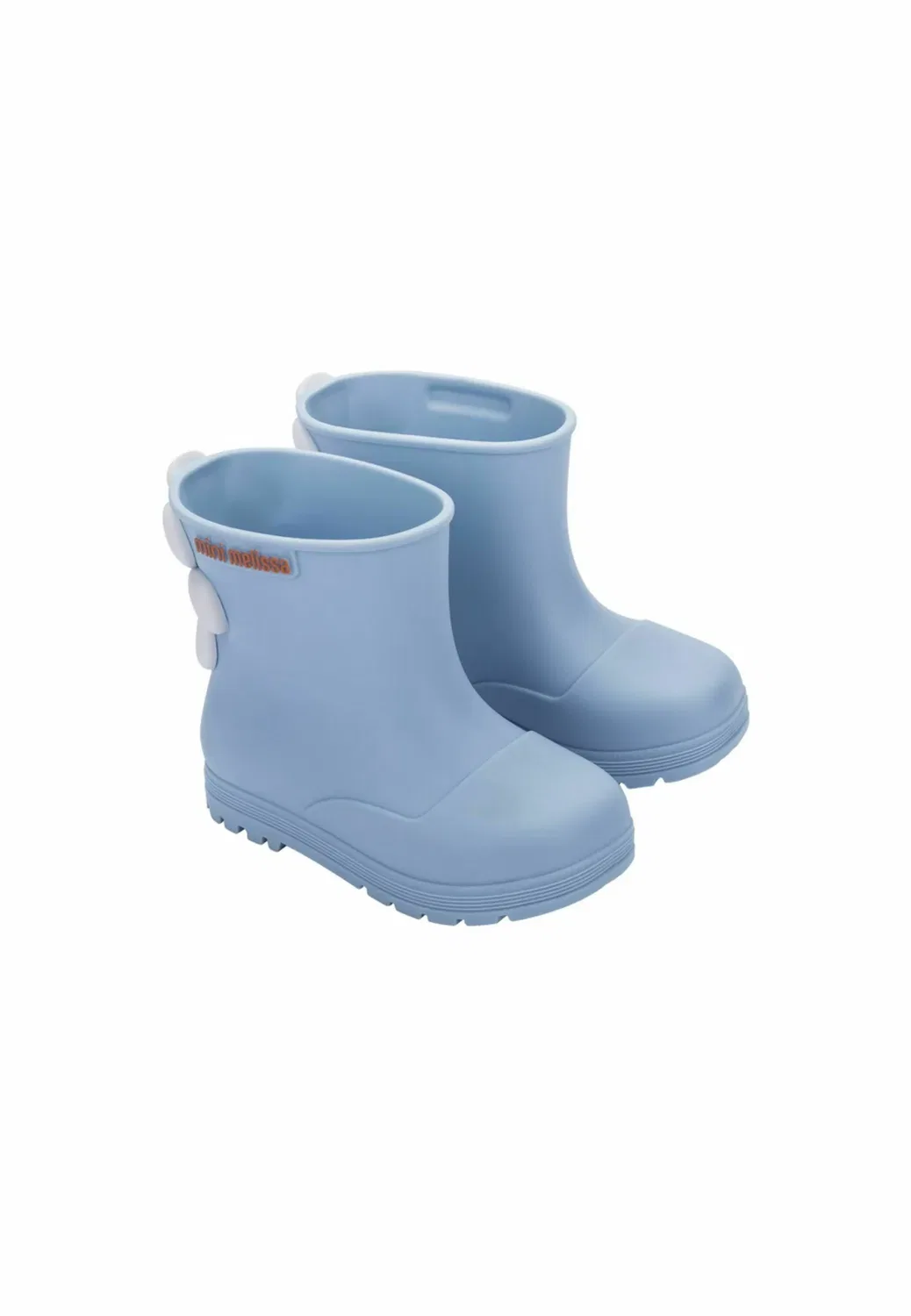 Резиновые сапоги Boots welly bloomy bb - резиновые сапоги Mini Melissa, Bw Blue White — фото 2