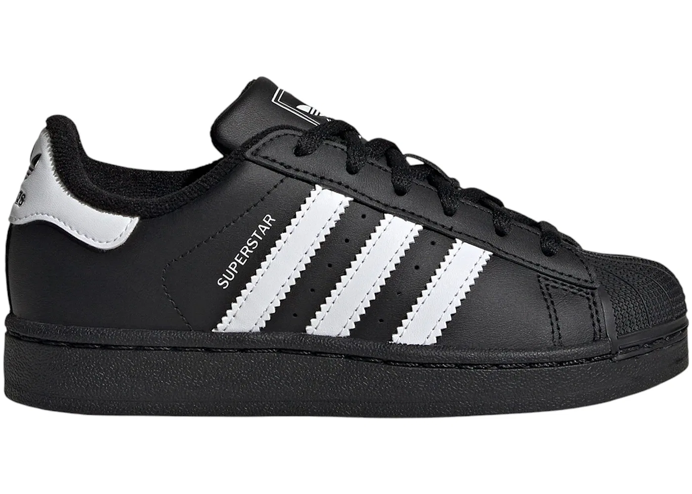 Детские кроссовки Lifestyle с контрастным дизайном Adidas Superstar II, Core Black/Cloud White/Core Black