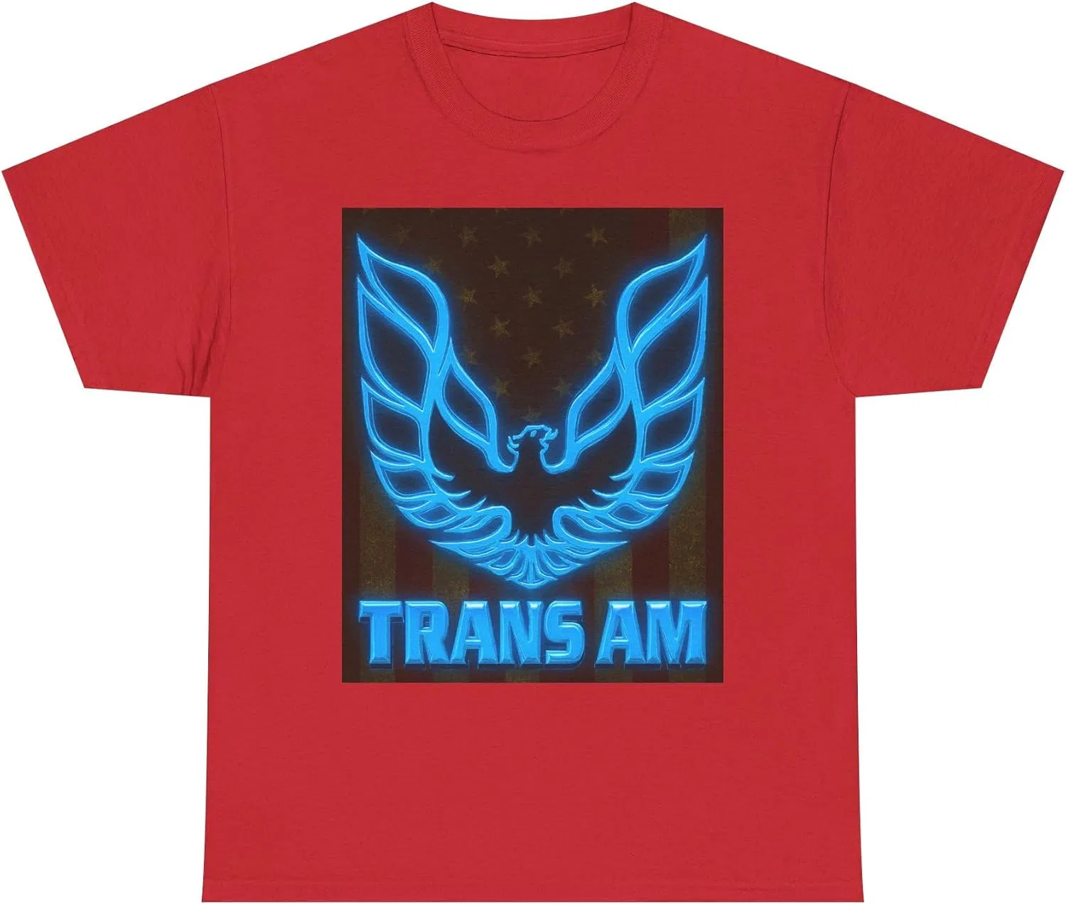 Мужская футболка с принтом Trans Am Firebird Gildan 5000, Red