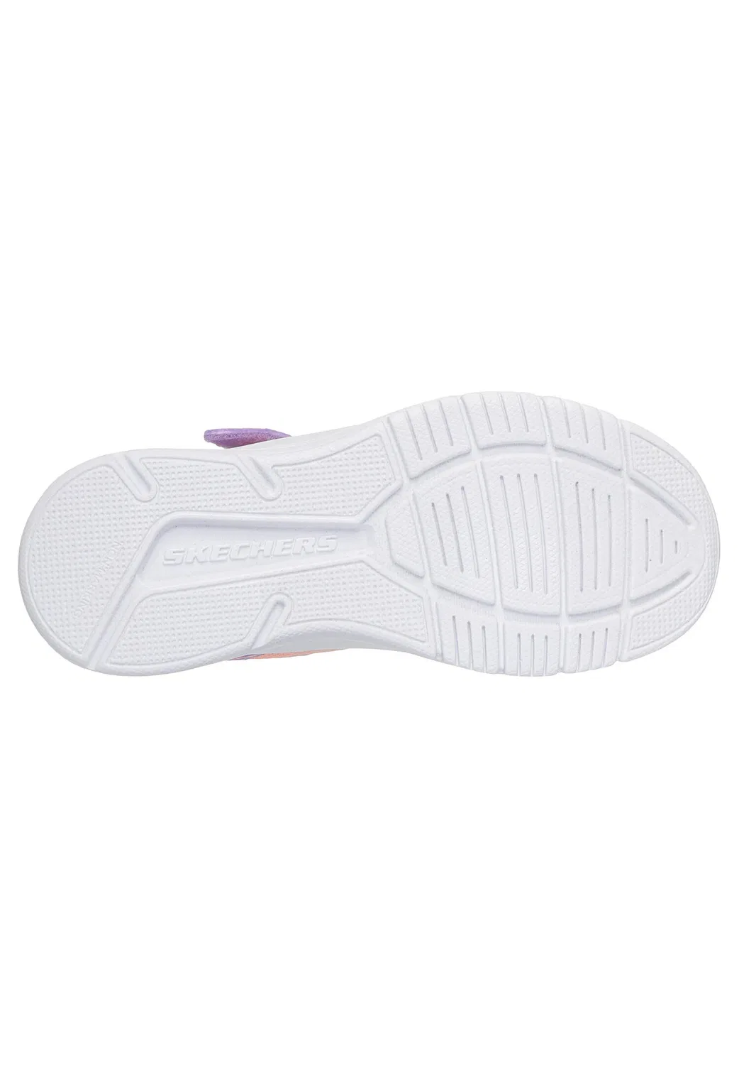 Детские кроссовки с липучками Microspec Advance-Oasis Point Skechers, Цвет Royal Purple Pastel Blue White — фото 4